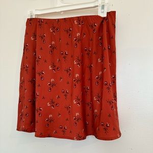 Hollister satin skirt